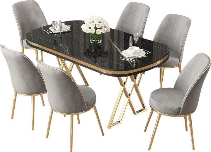 Marbre noir, Or gris