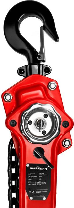 Produktbild Steinberg Ratschenzug Hebelzug Handhebezug Ketten Ratschenzug Flaschenzug 3 T Kette 3 m