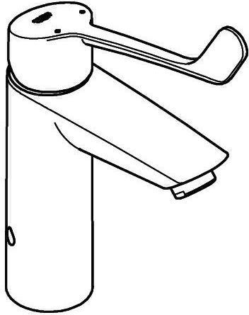 Produktbild Grohe EH-WTbatt EUROSMART 1/2Zoll, M-Size chrom