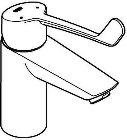 Actual product image Grohe EH-WTbatt EUROSMART 1/2inch, S-Size chrome