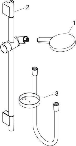 Produktbild hansgrohe HG Brauseset RAINDANCE SELECT S 120 3jet EcoSmart Version weiss/chrom