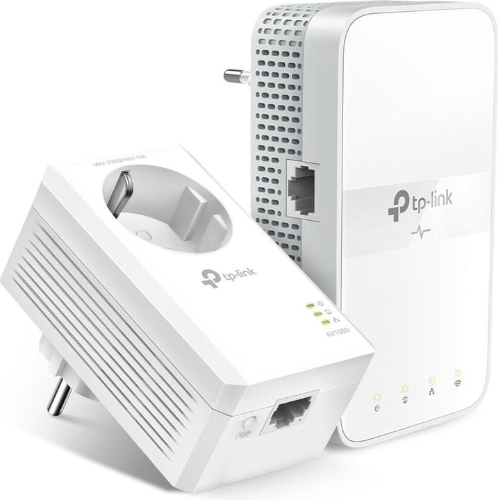 Produktbild TP-Link AV1000 Gigabit Passthrough Powerline ac Wi-Fi Kit TL-WPA7617 KIT mit TL-PA7017P 10 (1000 Mbit/s)