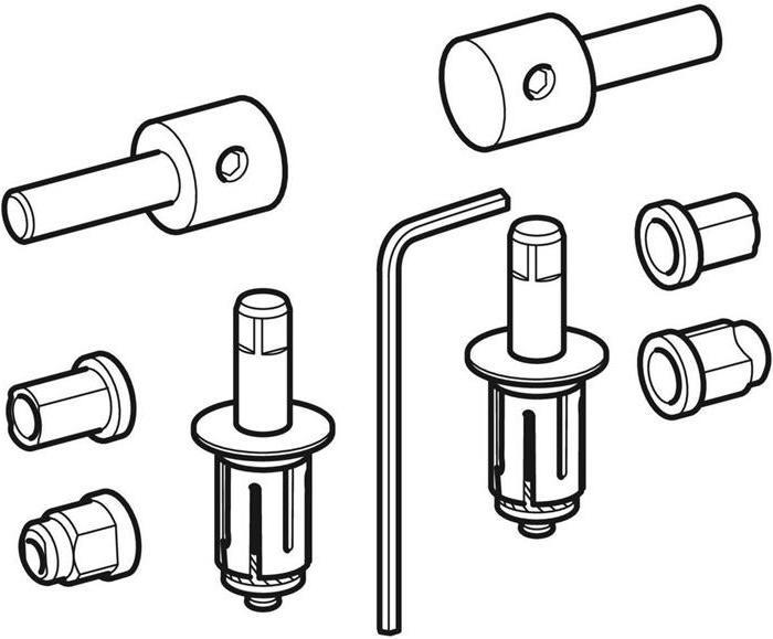 Actual product image Geberit Hinges suitable for Vitelle WC seat 573620