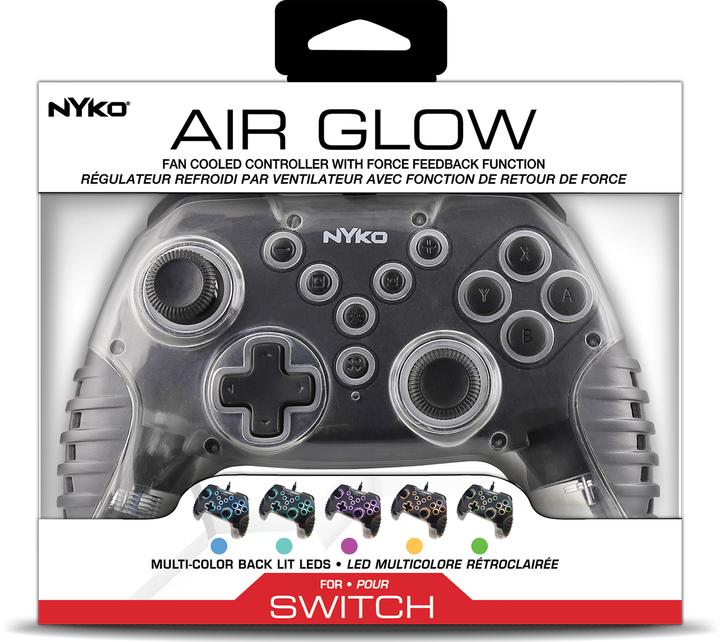 Actual product image Nyko Air Glow Wired Controller For Switch (PS3, Switch)