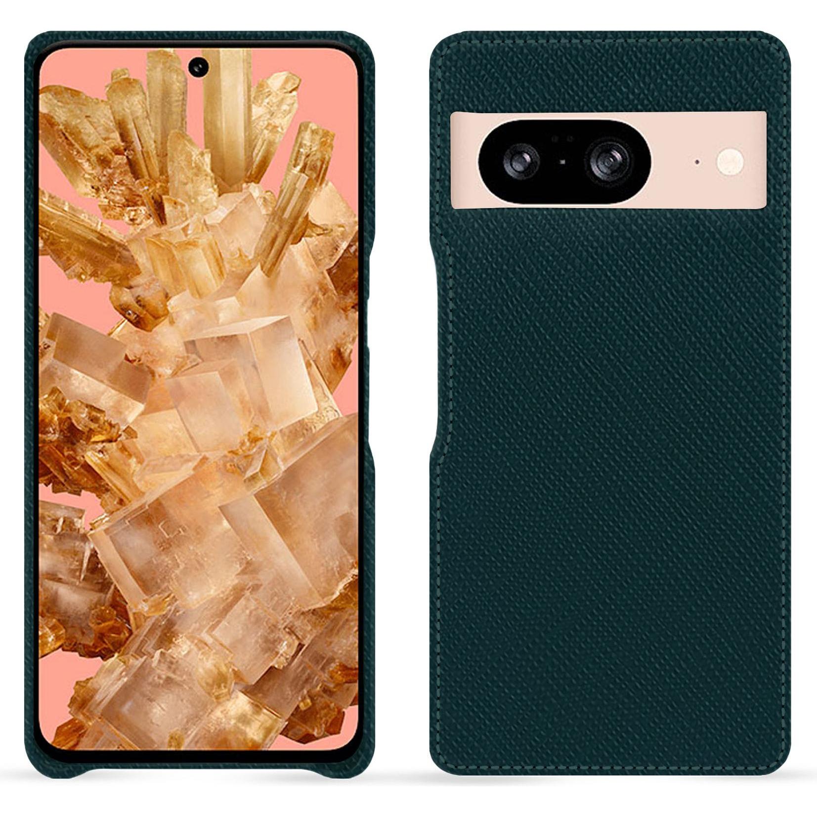 Noreve Lederschutzhülle (Google Pixel 8), Smartphone Hülle, Grün