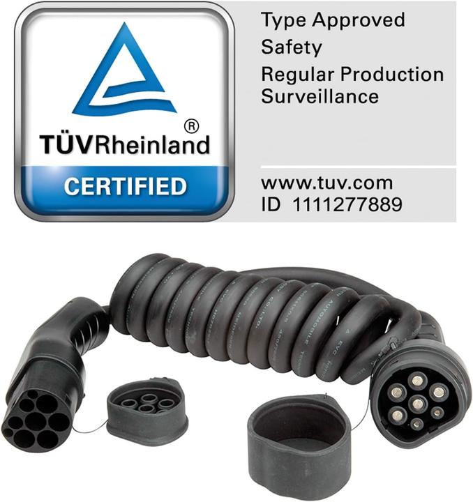 Immagine prodotto Roline Cavo di ricarica per auto elettriche (Tipo 2, 7.40 kW, 32 A, 3 m)