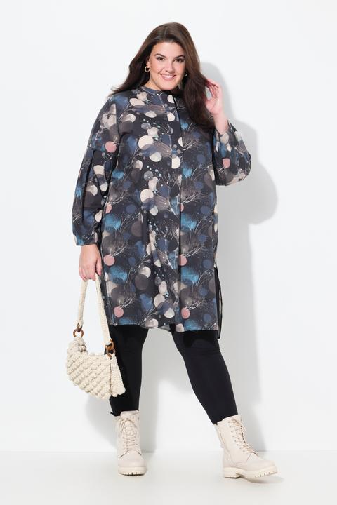 Produktbild Ulla Popken Longbluse, A-Linie, Rundhals, Langarm (54)