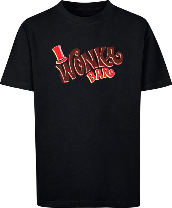 Actual product image Absolute Cult Kids Willy Wonka - Bar Logo Basic T-Shirt - 135639 (146, 152)