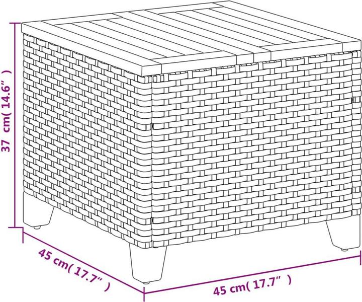 Produktbild vidaXL Gartentisch