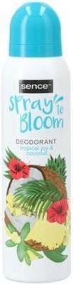 Sence Deodorant 150ml Spray To Bloom Tropical Joy & Coconut Body Scent Ladies - Pack of 12 (Spray, 150 ml)
