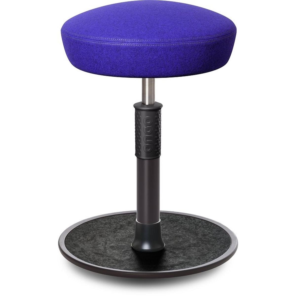 Ongo, Bürostuhl, Sitz- Stehhocker Free Regular Hutsitz kvadrat Divina Mel. r.blau schw. /schw.