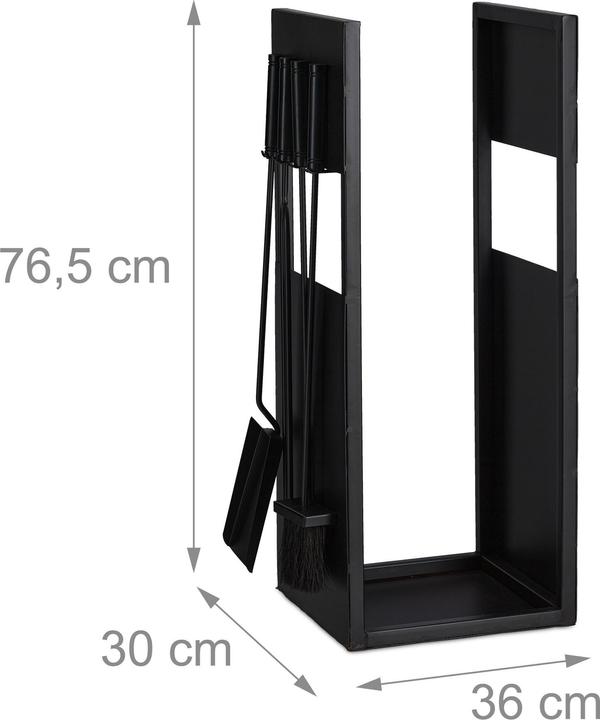 Actual product image Relaxdays Firewood rack (36 x 30 x 76.5 cm)