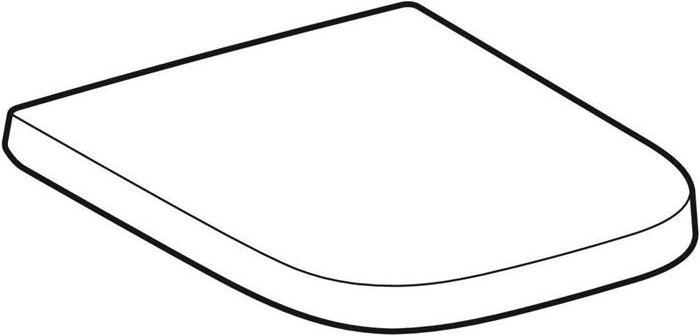 Actual product image Geberit WC seat RENOVA PLAN hinges stainless steel white