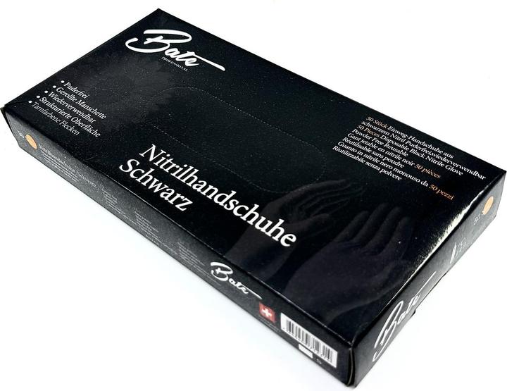 Produktbild Bate Handschuhe-Nitrilhandschuhe Schwarz M