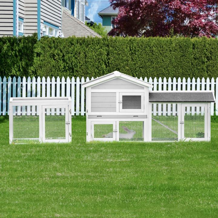 Actual product image PawHut Dwarf rabbit hutch
