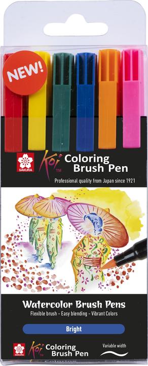 Produktbild Sakura Brushpen Koi Coloring Color 6er Set (6x)