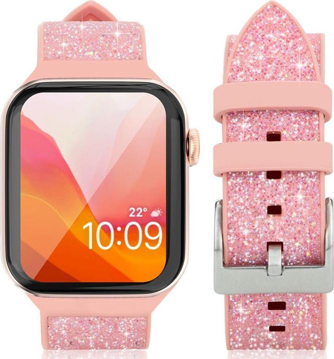 Produktbild Kingxbar Glitter Watch Band Series (38 mm, 40 mm, Silikon)