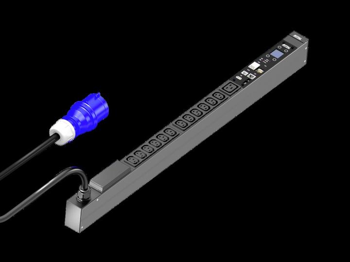 Produktbild Rittal PDU Basic Stromverteilung metered 16A/1P CEE 12xC13+ 1x C19
