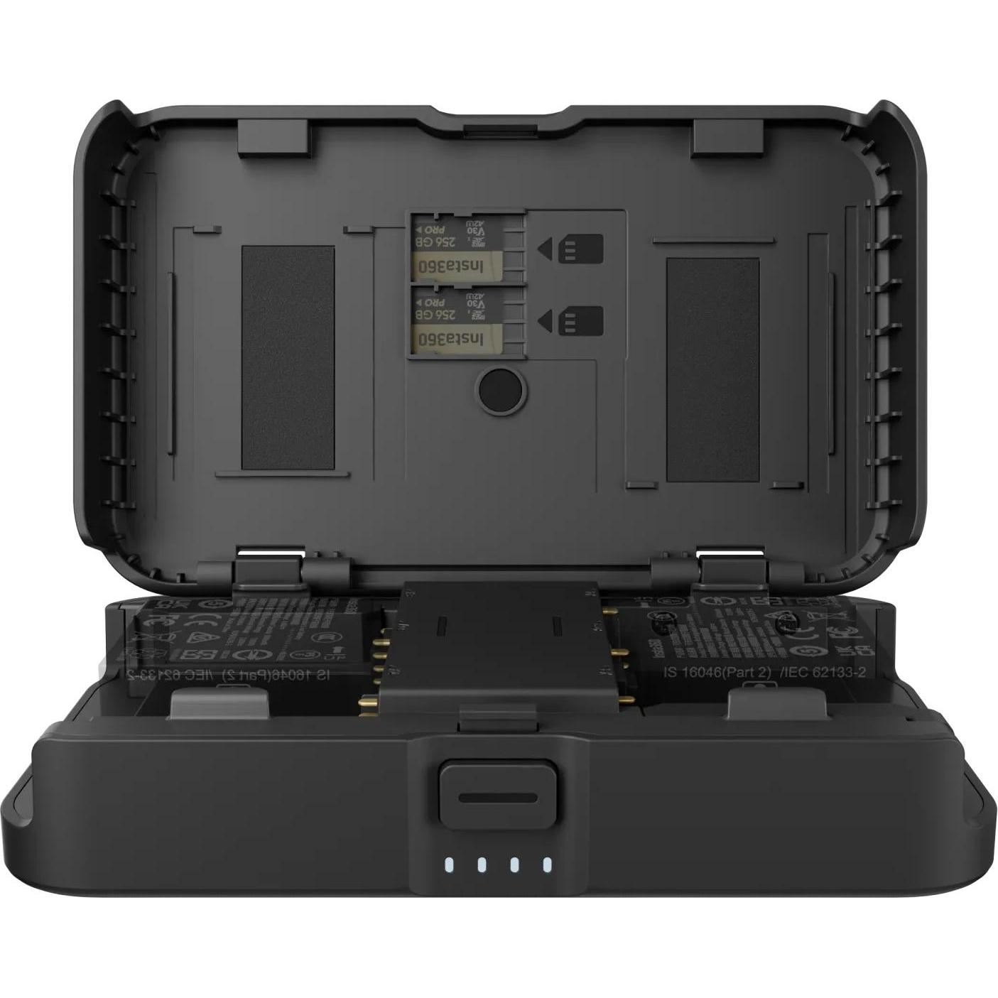 Insta360 Portable Charging Case (Ace, ACE PRO), Action Cam Zubehör, Schwarz
