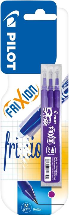 Produktbild Magni Pen 2261008B3 - Ersatzminen Tintenroller Frixion Ball, Stärke 0,7 mm, violett, radierbar, 3 St (3 Stk., Violett, 0.40 mm)