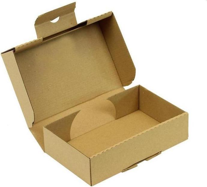 Produktbild Transpak Klappschachtel 1-wellig Masse 182x108x45mm A6 Qualität 1.3E Steckverschluss braun (25 x)
