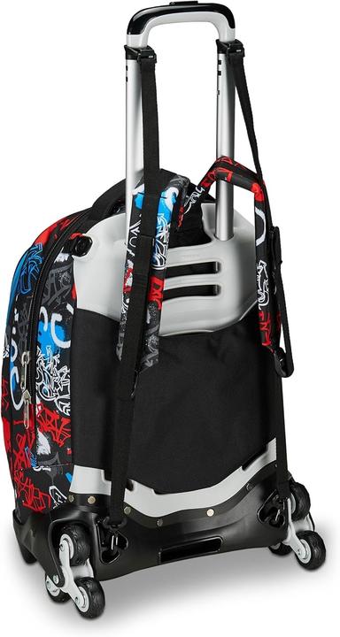 Actual product image Seven Detachable Trolley Backpack with Three-Wheel System and Crossover Straps (34 l)