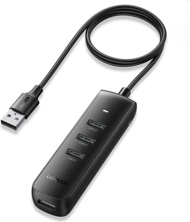 Image du produit Ugreen Adaptateur CM416 4in1 USB to 4x USB 1m (black) (USB-A, 4 ports)