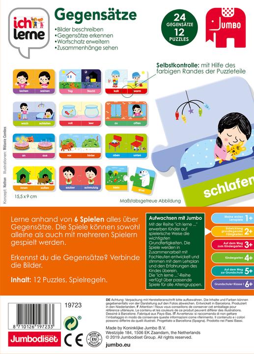 Produktbild Jumbo Ich lerne Gegensätze (Deutsch)
