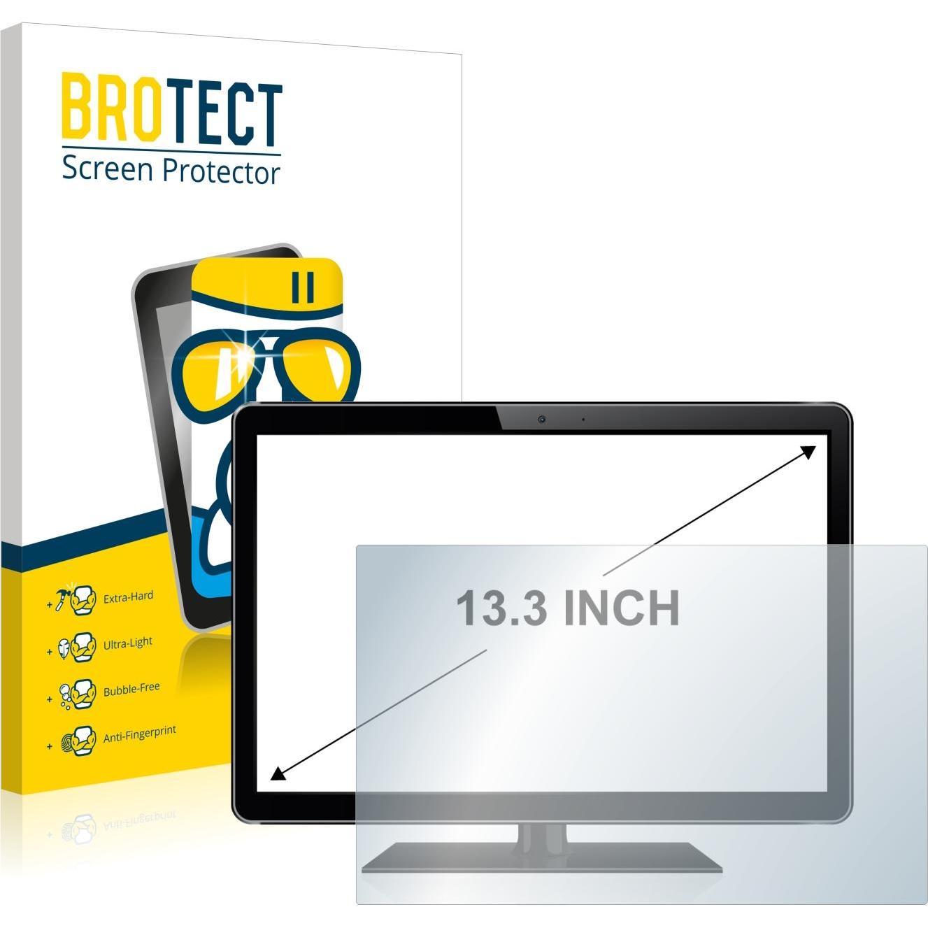 BROTECT AirGlass Panzerglasfolie (13.10", 16 : 9), Notebook Schutzfolie