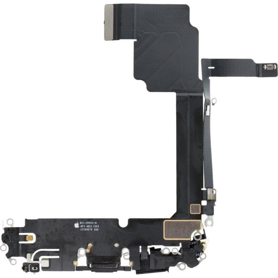 OEM Consumables! Charging flex USB for IPHONE 15 Pro Max black (Apple iPhone 15 Pro Max), Pezzi di ricambio per dispositivi mobili, Nero