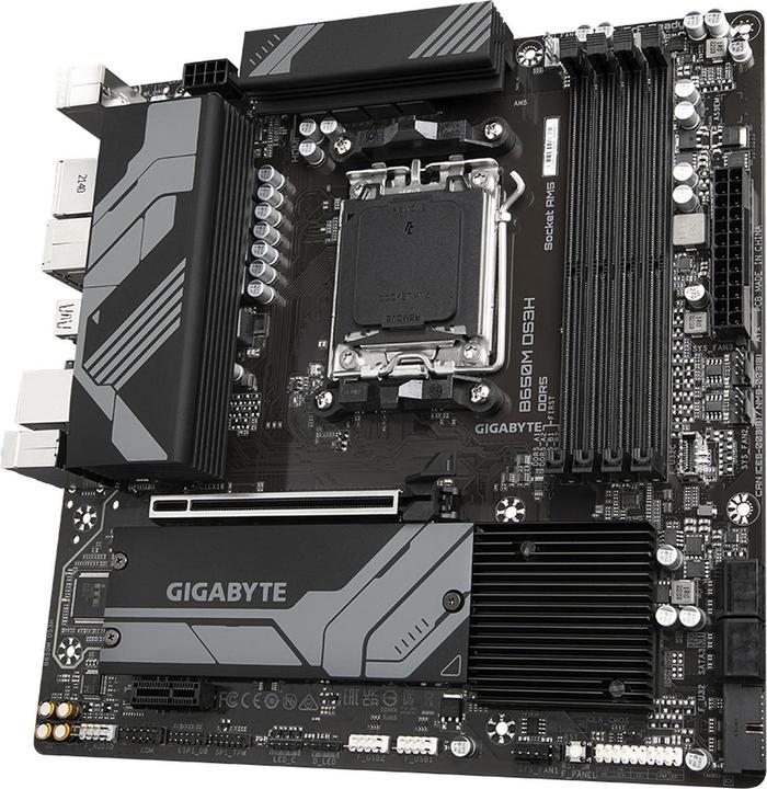 Actual product image Gigabyte GBT AMD AM5 B650M DS3H (AM5, AMD B650, mATX)