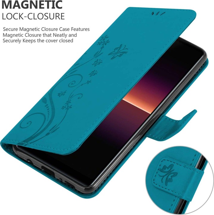 Produktbild Cadorabo Hülle für Sony Xperia L4 mit Blumen Muster (Sony Xperia L4)