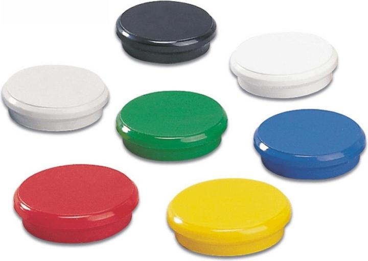 Image du produit Dahle 95524, Board magnet, Assorted colours, 24 mm, 24 mm, 7 mm, 10 pc(s) (10x)