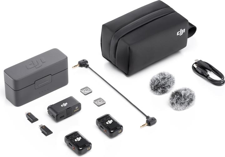 Actual product image DJI Mic 2 (2 TX + 1 RX + Charging Case)