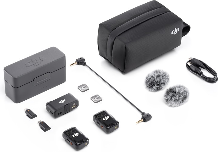 Actual product image DJI Mic 2 (2 TX + 1 RX + Charging Case)
