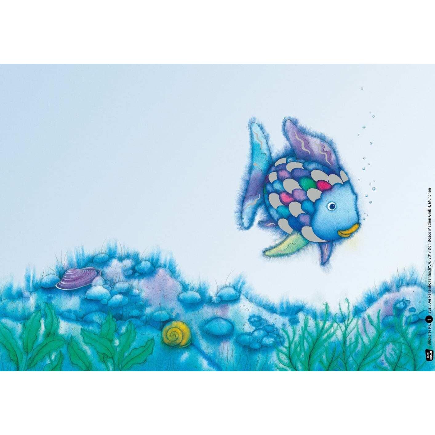 Thumbnail - Der Regenbogenfisch, mit schillernden Schuppen. Kamishibai Bildkartenset., Kinderbücher von Marcus Pfister