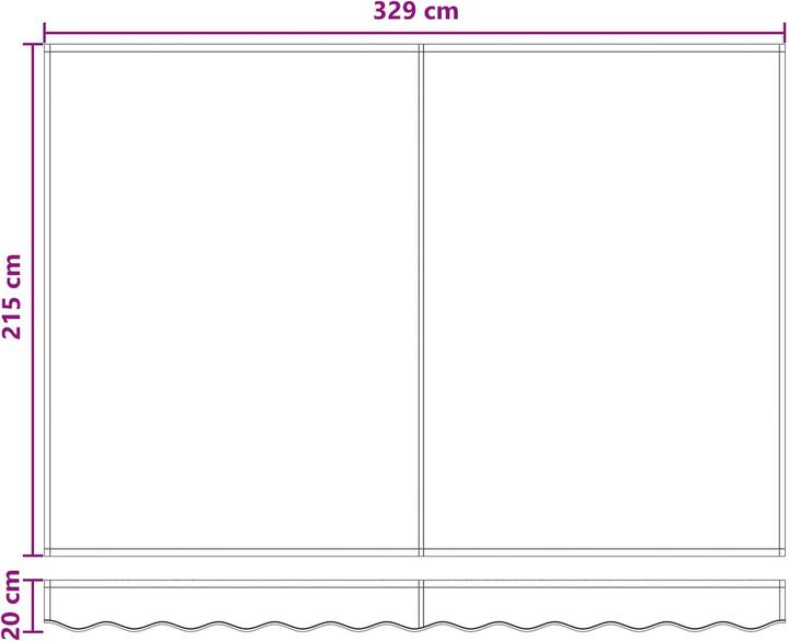 Immagine prodotto vidaXL Manuelle Markise (2 m)