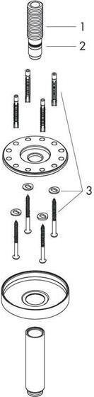 Produktbild Axor Deckenanschluss SHOWERSOLUTIONS 300mm chrom