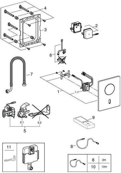 Actual product image Grohe Infrared electronics TECTRON SKATE for WC cistern, transformer chrome