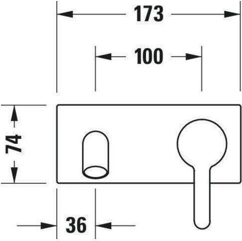 Produktbild Duravit Einhebel-Waschtischmischer C.1 Unterputz, Ausladung 225mm chrom