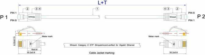 Immagine prodotto Wirewin Cavo di rete (U/FTP, CAT6, 0.25 m)
