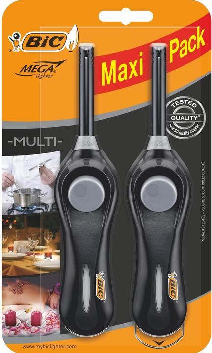 Actual product image Bic Megalighter Multi 2er-Pack Schwarz