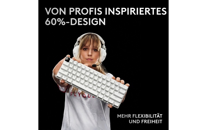 Image du produit Logitech G PRO X 60 (CH, Sans fil, Filaire)