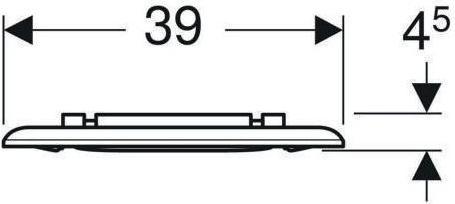 Immagine prodotto Geberit Anello per sedile WC RENOVA COMFORT senza barriere, antibatterico bianco