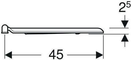 Immagine prodotto Geberit Anello per sedile WC RENOVA COMFORT senza barriere, antibatterico bianco