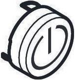 Actual product image hansgrohe HG push button symbol On/Off white