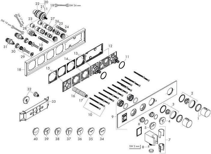 Produktbild Axor Thermostatmodul SHOWERSOLUTIONS SELECT 460/90 chrom