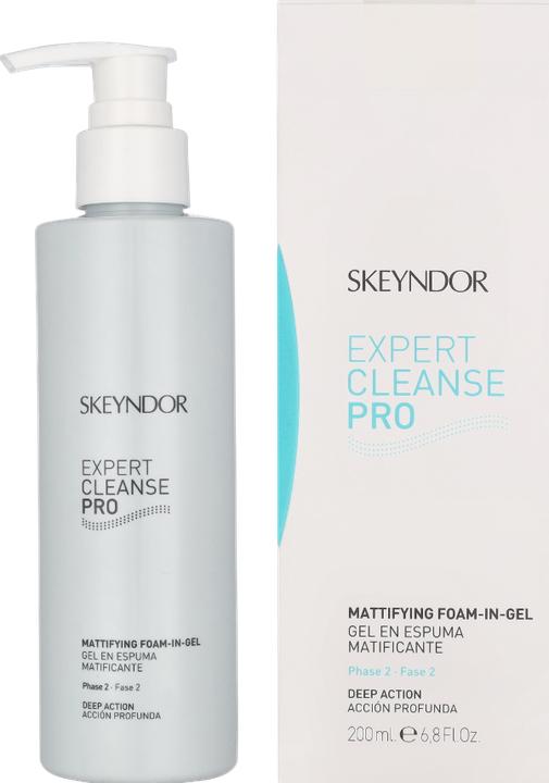 Actual product image Skeyndor Expert Cleanse Pro Mattifying Foam-In-Gel 200ml (Cleansing Foam, 200 ml)