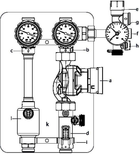 Produktbild Oventrop OV Übergabestation Regusol LH-130 DN 25 Wilo-Yonos PARA 25/7.5 PWM