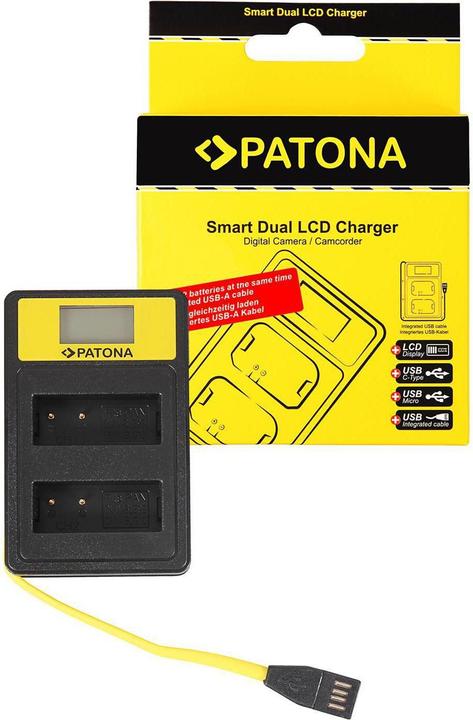 Image du produit Patona Chargeur Smart Dual LCD USB Panasonic DMW-BLG10 (Chargeur de batterie d'appareil photo)